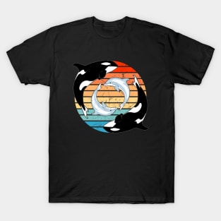 Orca twins and dolphin twins T-Shirt